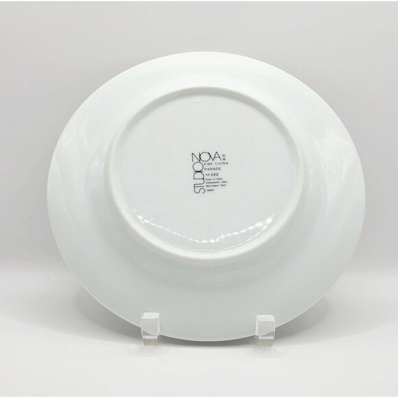 Studio Nova Parade Salad Plate Rad 80's Geometric Black Stripes Design - Picture 6 of 8